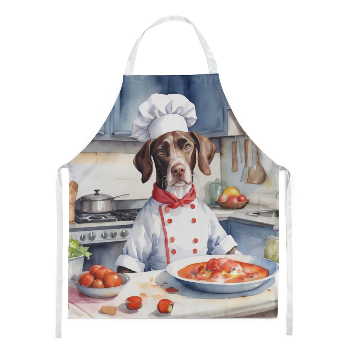 Picture of Carolines Treasures DAC6299APRON 30 x 27 in. Pointer The Chef Apron