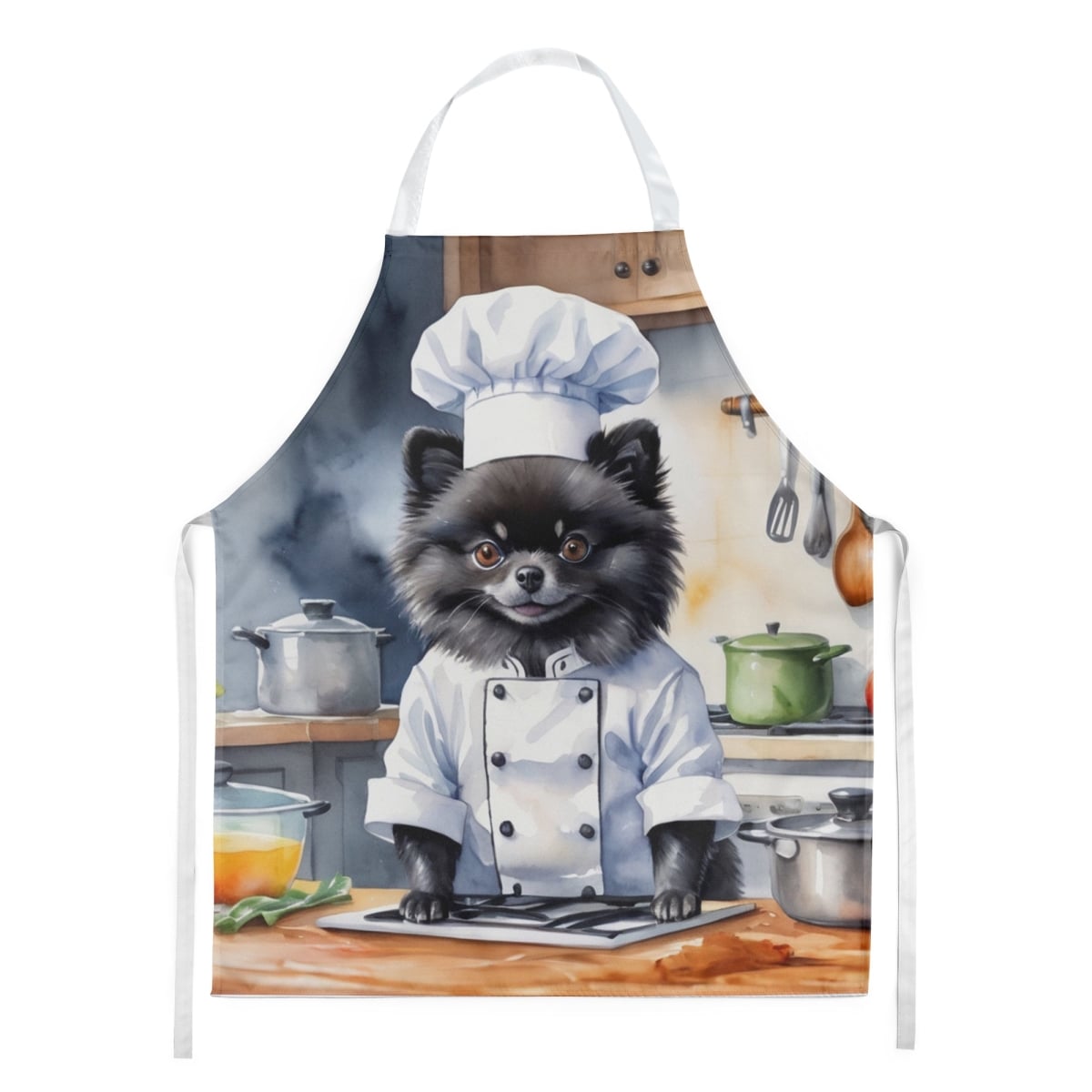 Picture of Carolines Treasures DAC6300APRON 30 x 27 in. Pomeranian The Chef Apron