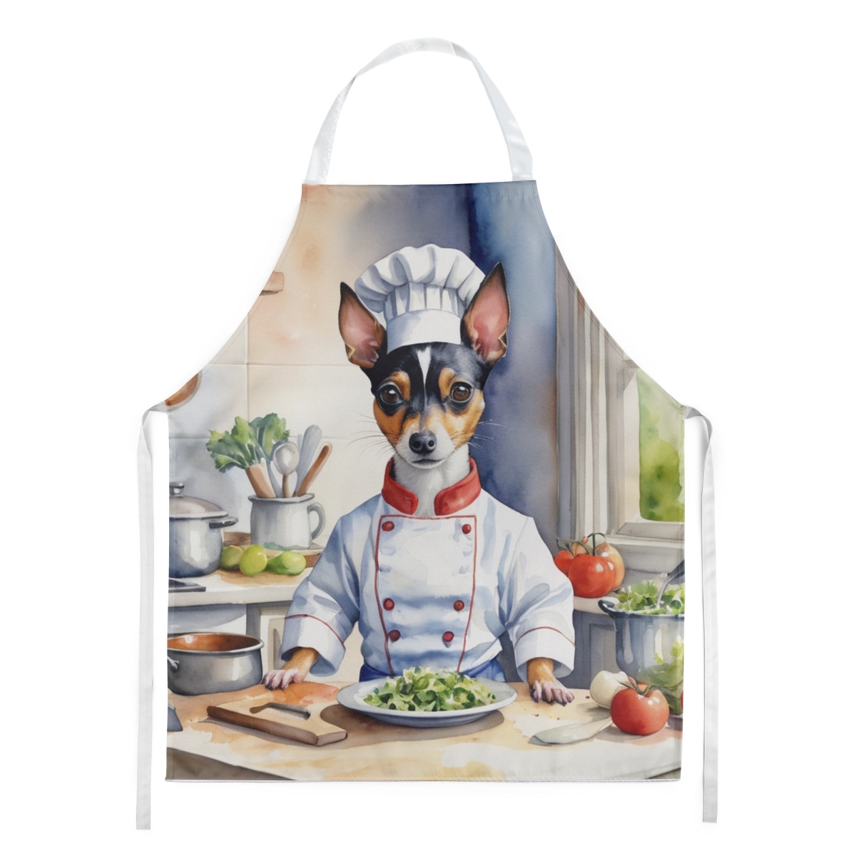 Picture of Carolines Treasures DAC6313APRON 30 x 27 in. Rat Terrier The Chef Apron