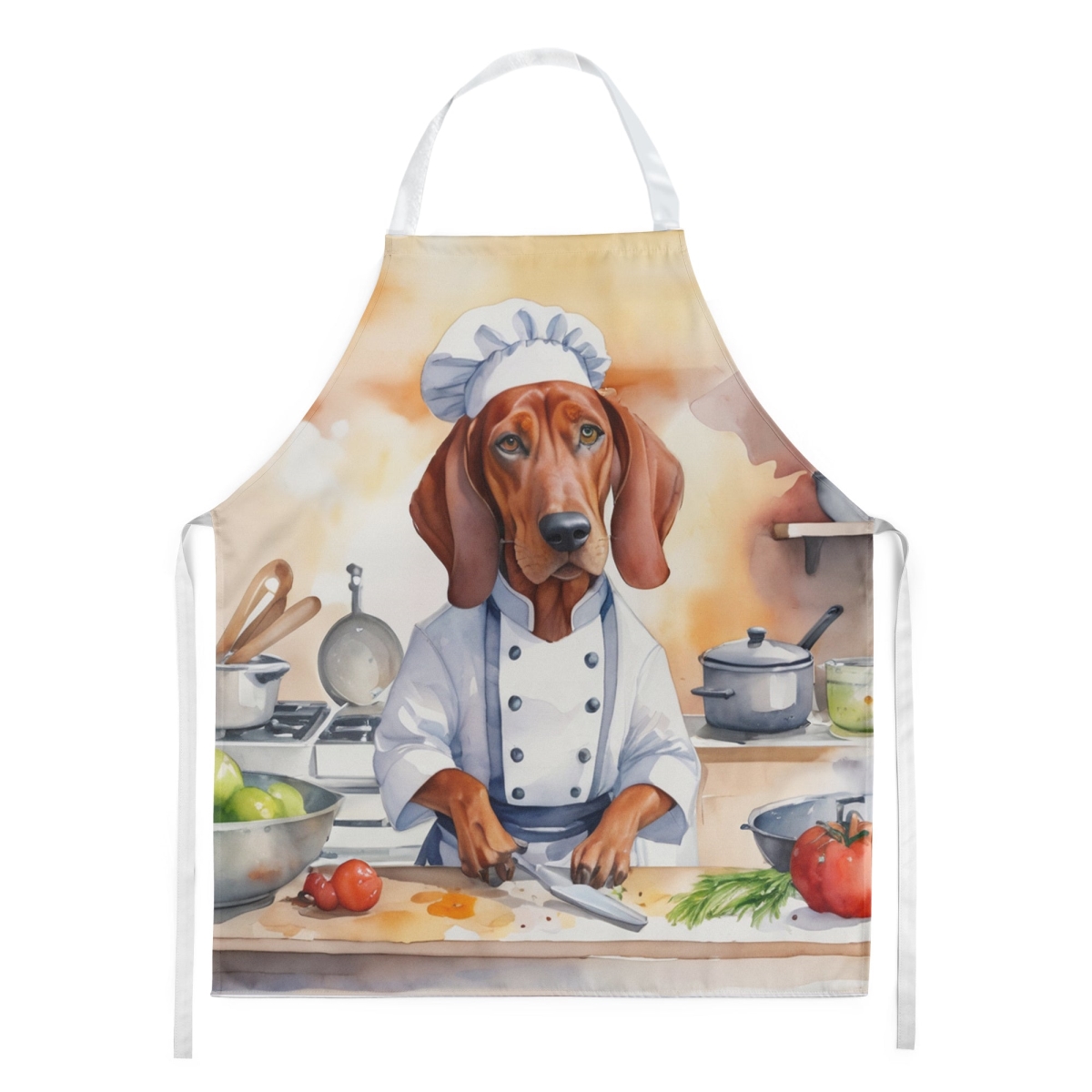Picture of Carolines Treasures DAC6314APRON 30 x 27 in. Redbone Coonhound The Chef Apron