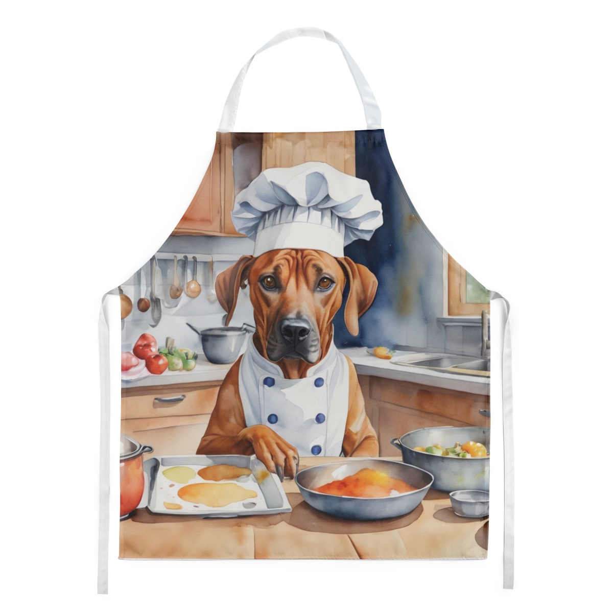 Picture of Carolines Treasures DAC6315APRON 30 x 27 in. Rhodesian Ridgeback The Chef Apron