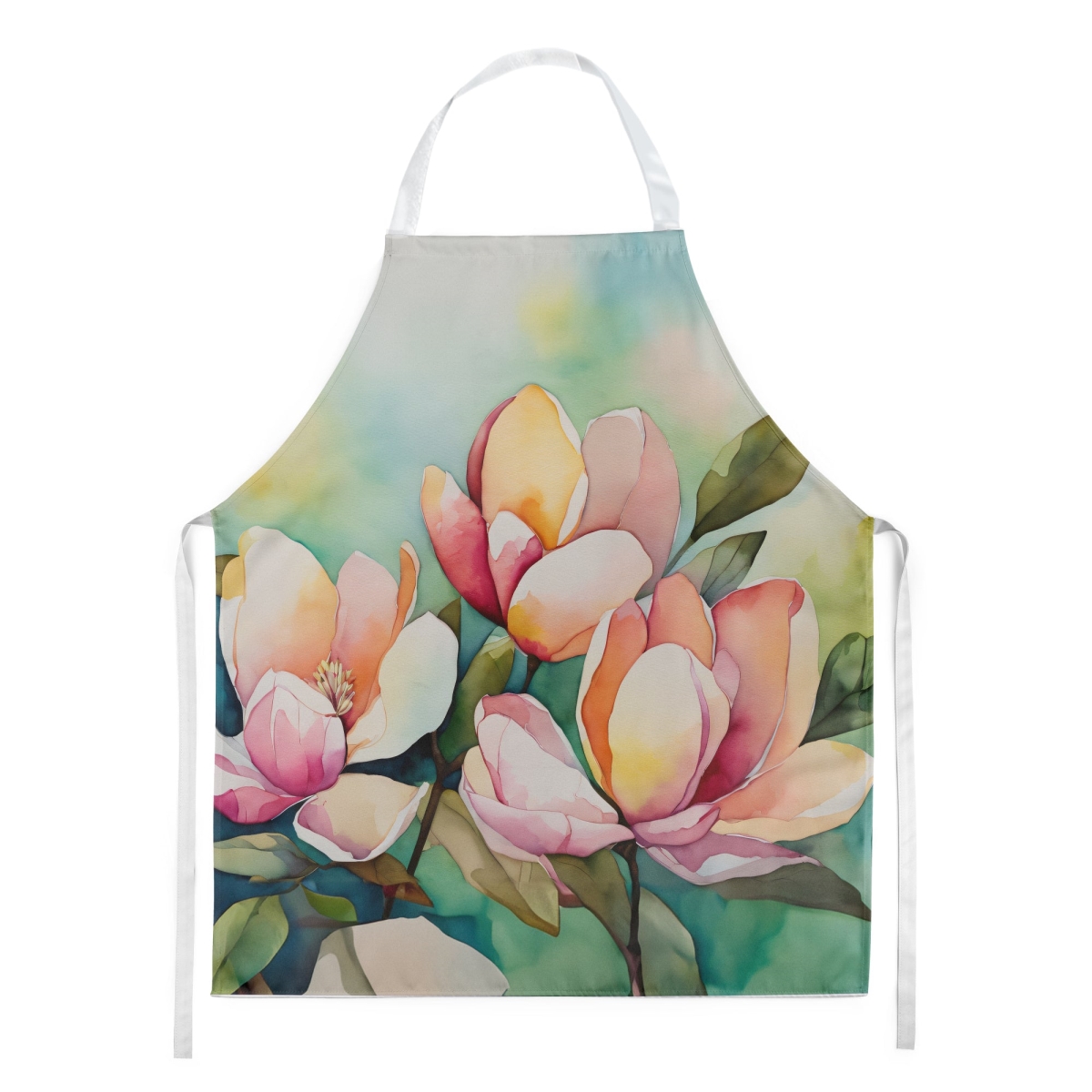 Picture of Carolines Treasures DAC1676APRON 30 x 27 in. Mississippi Magnolia in Watercolor Apron