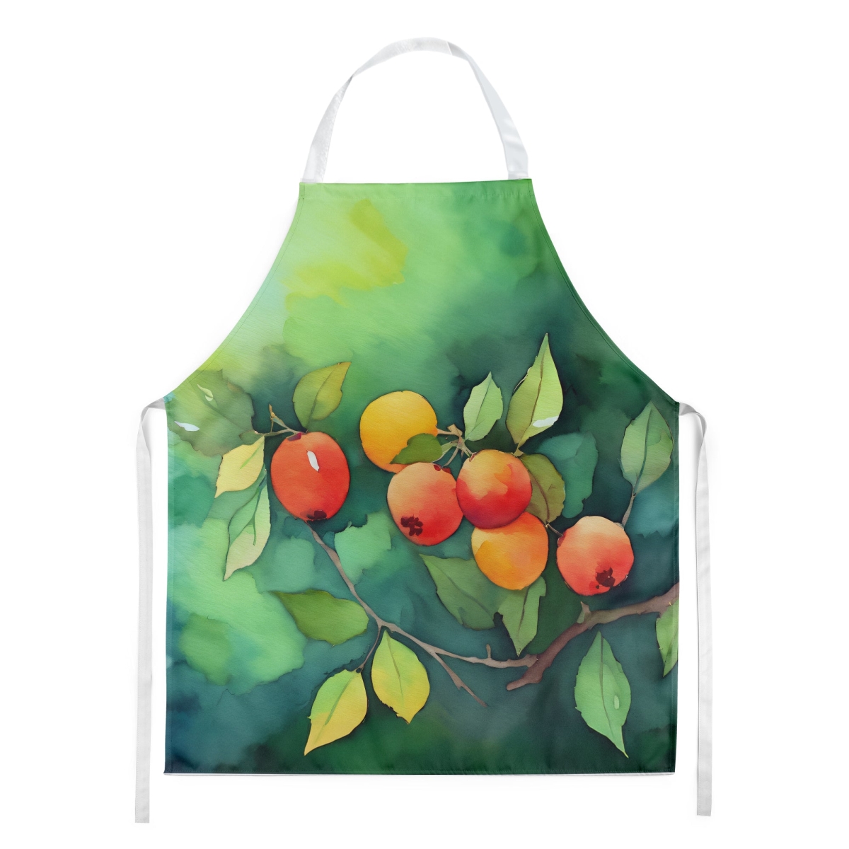Picture of Carolines Treasures DAC1677APRON 30 x 27 in. Missouri Hawthorns in Watercolor Apron