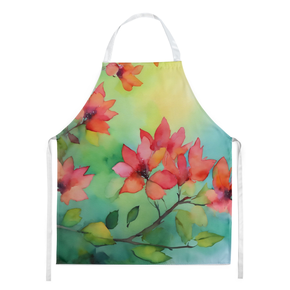 Picture of Carolines Treasures DAC1678APRON 30 x 27 in. Missouri Hawthorns in Watercolor Apron