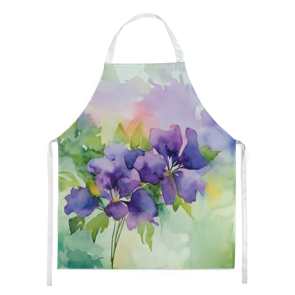 Picture of Carolines Treasures DAC1687APRON 30 x 27 in. Jersey Violet in Watercolor Apron