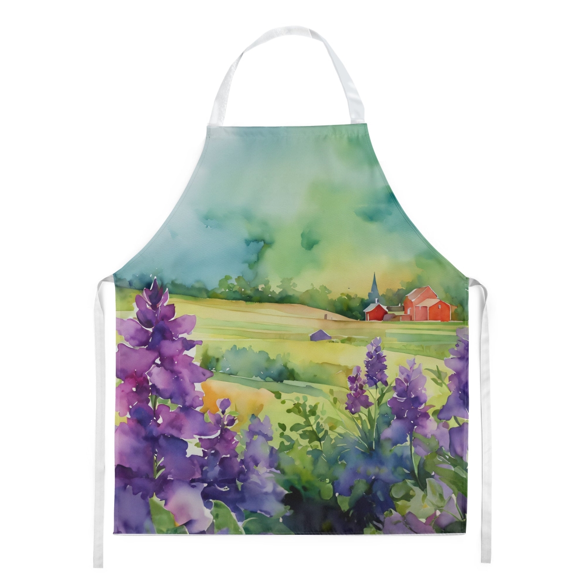Picture of Carolines Treasures DAC1688APRON 30 x 27 in. Jersey Violet in Watercolor Apron