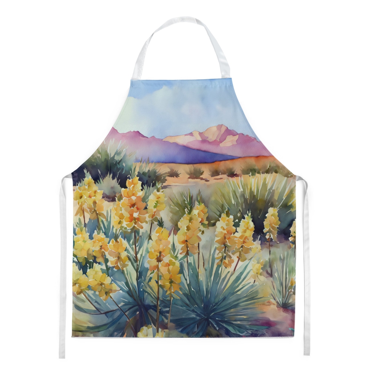 Picture of Carolines Treasures DAC1690APRON 30 x 27 in. Mexico Yucca Flower in Watercolor Apron