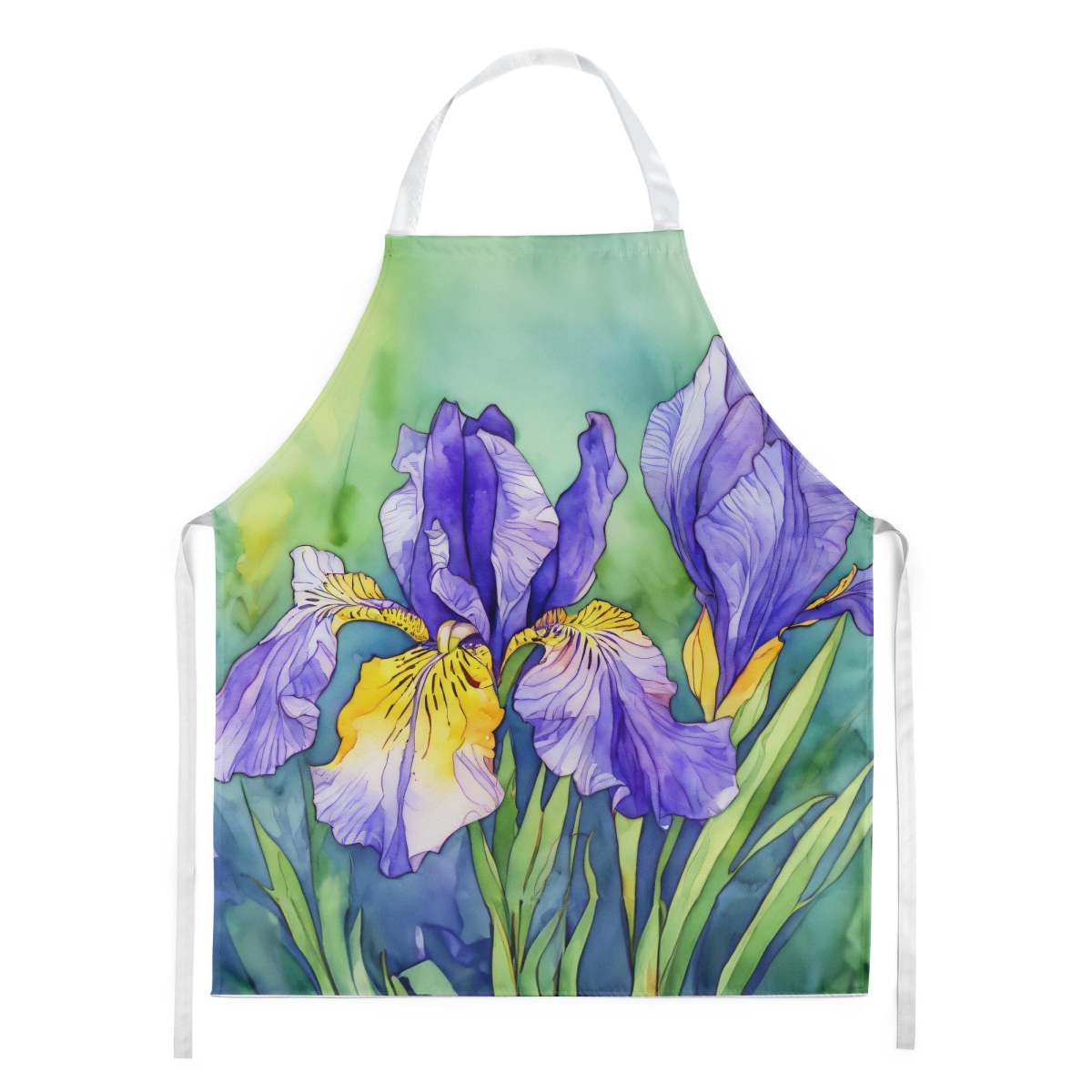 Picture of Carolines Treasures DAC1707APRON 30 x 27 in. Tennessee Iris in Watercolor Apron