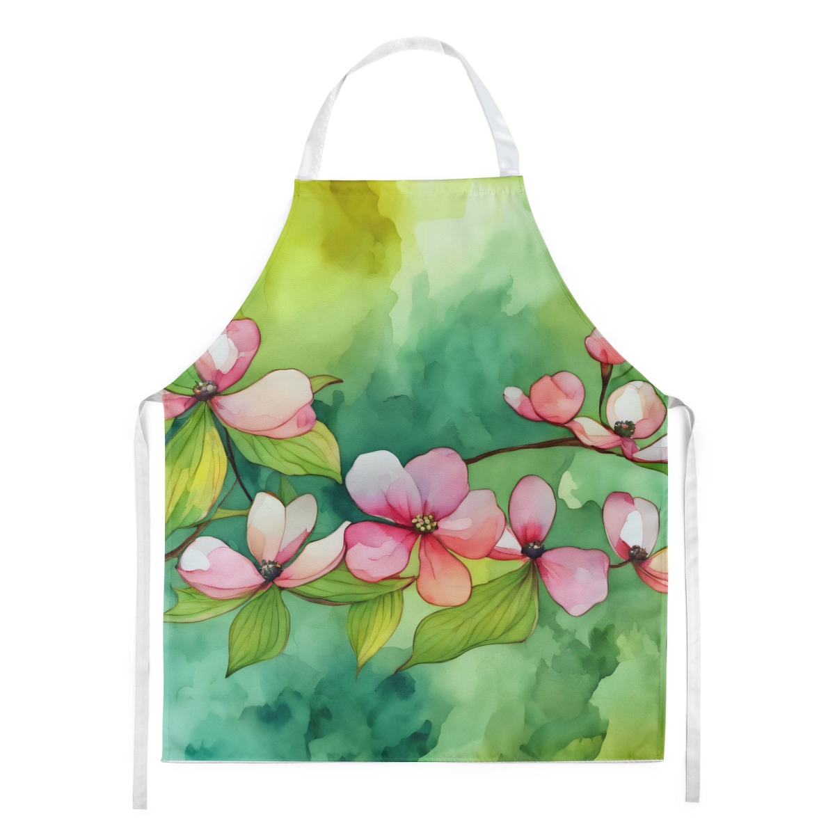Picture of Carolines Treasures DAC1714APRON 30 x 27 in. Virginia American Dogwood in Watercolor Apron