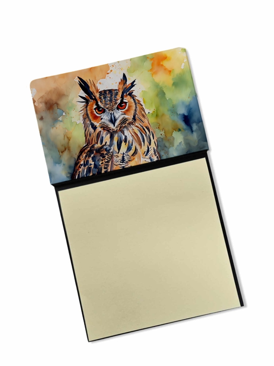 DAC3223SN 5.25 x 3.25 in. Eurasian Eagle Owl Sticky Note Holder
