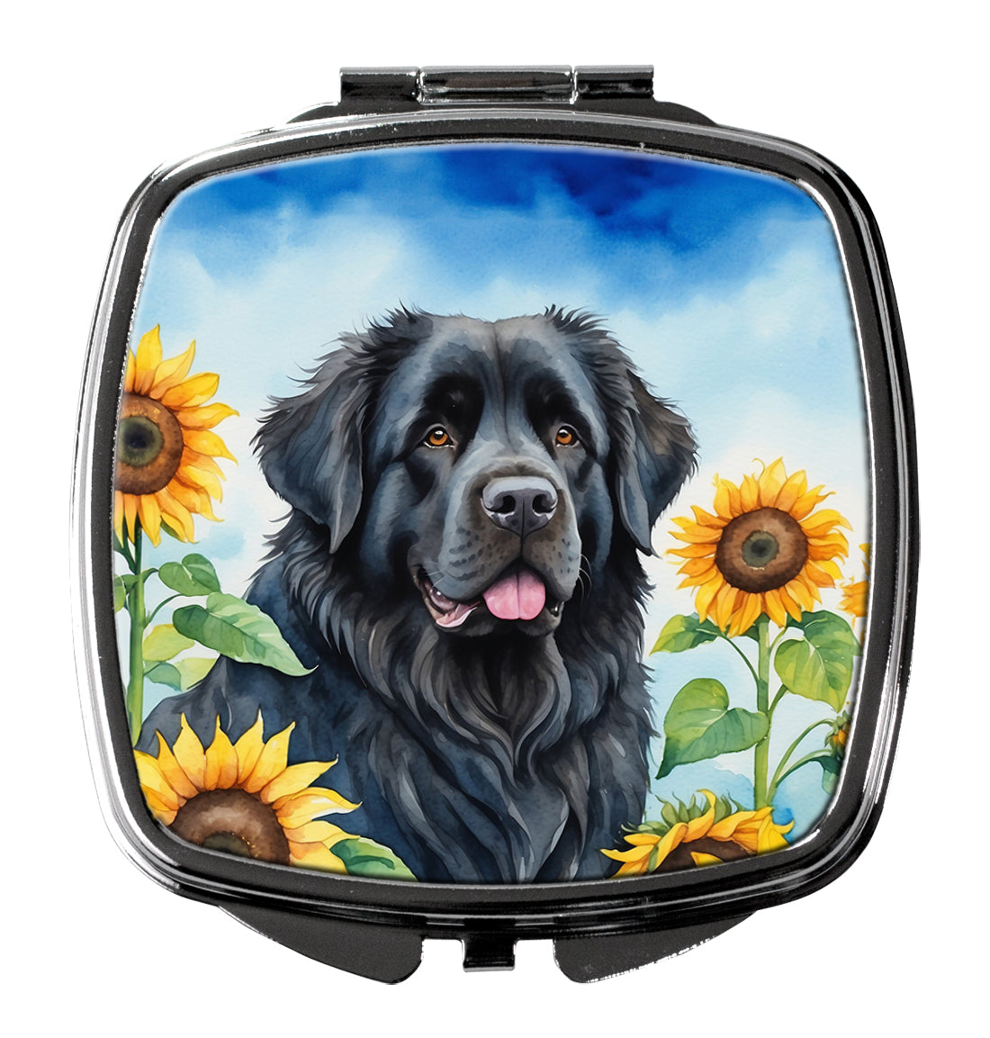 DAC6123SCM 3 x 2.75 in. foundland in Sunflowers Compact Mirror