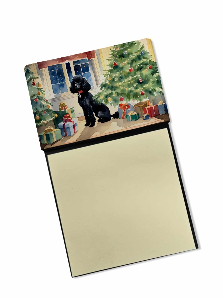 DAC2724SN 5.25 x 3.25 in. Poodle Cozy Christmas Sticky Note Holder