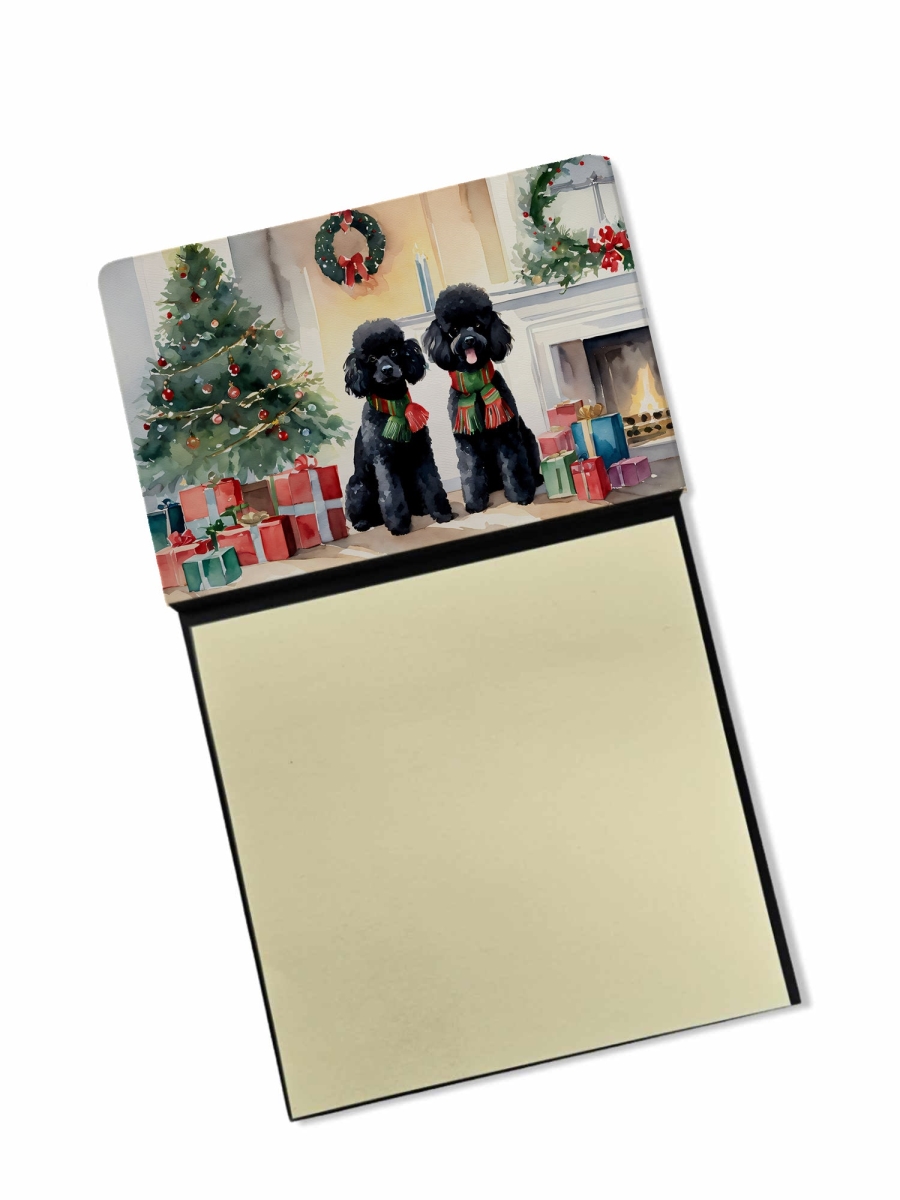 DAC2725SN 5.25 x 3.25 in. Poodle Cozy Christmas Sticky Note Holder