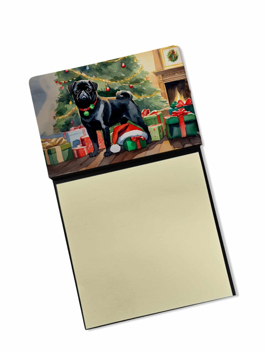 DAC2731SN 5.25 x 3.25 in. Pug Cozy Christmas Sticky Note Holder