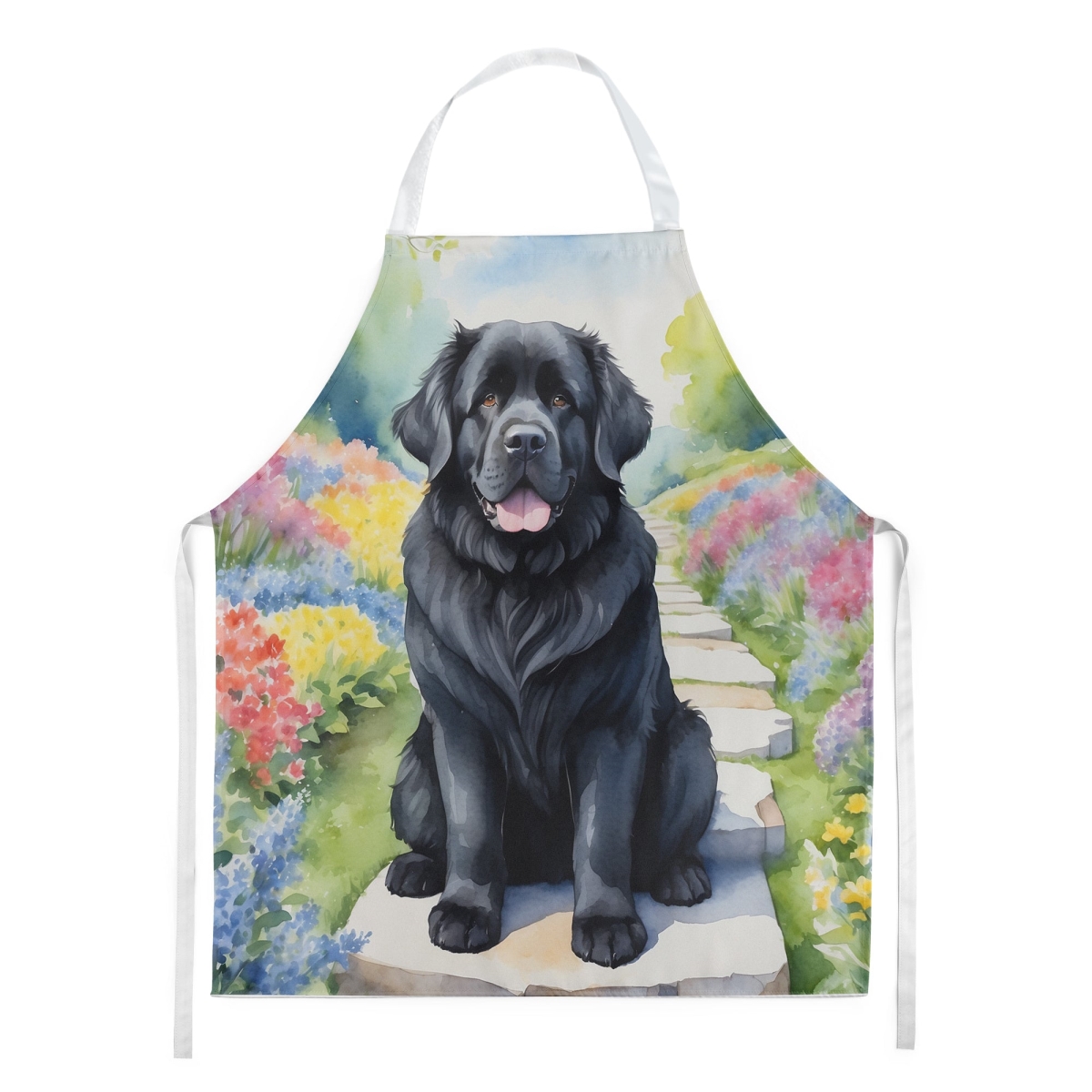 Picture of Carolines Treasures DAC6675APRON 30 x 27 in. Foundland Spring Path Apron