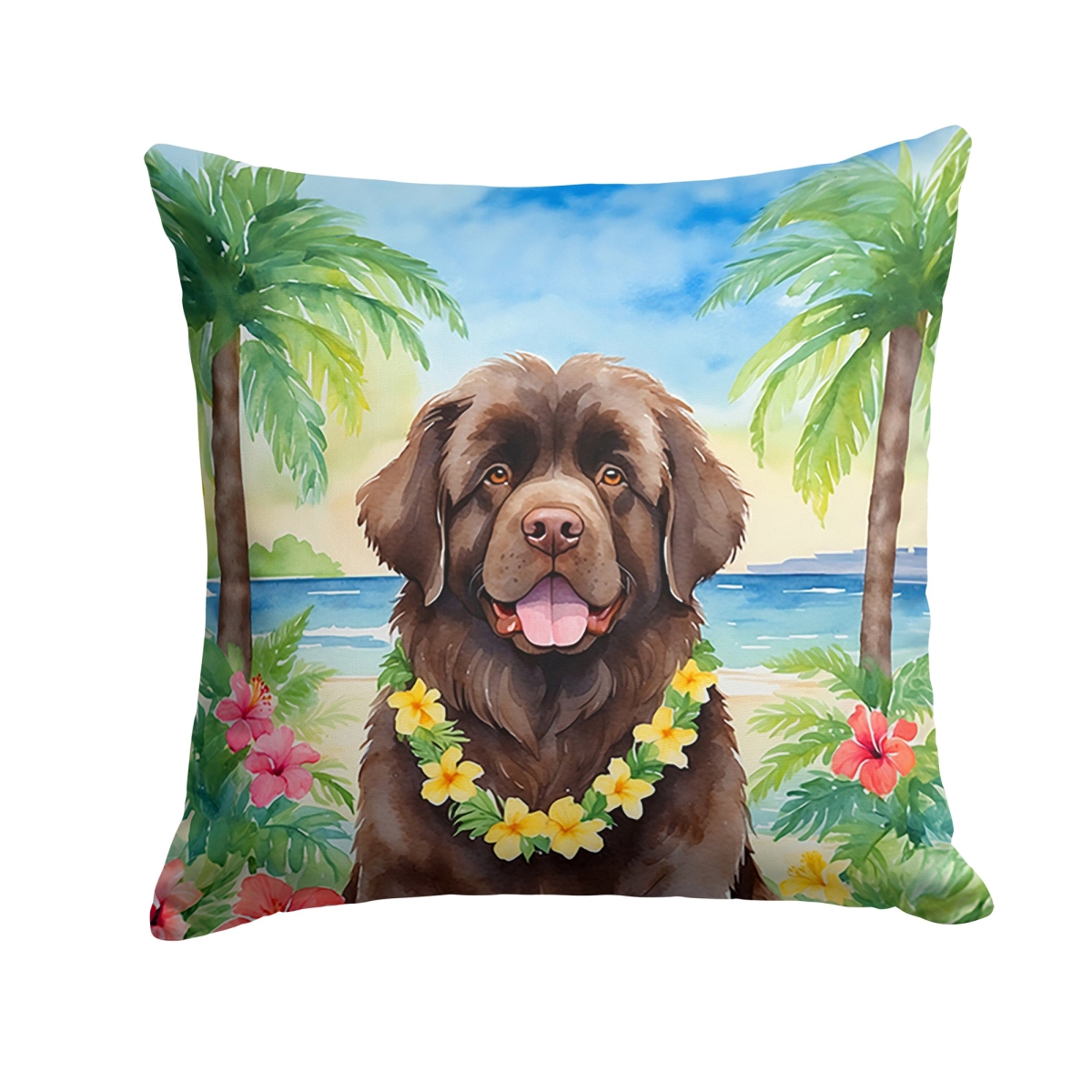 DAC6478PW1818 18 x 18 in. Foundland Luau Throw Pillow