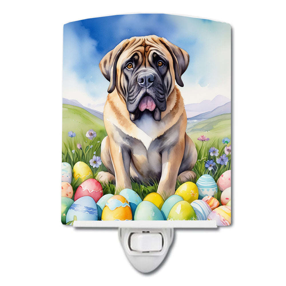 DAC5116CNL 6 x 4 in. Mastiff Easter Egg Hunt Ceramic Night Light