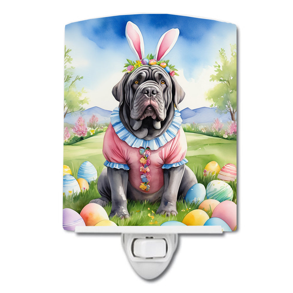 DAC5119CNL 6 x 4 in. Neapolitan Mastiff Easter Egg Hunt Ceramic Night Light