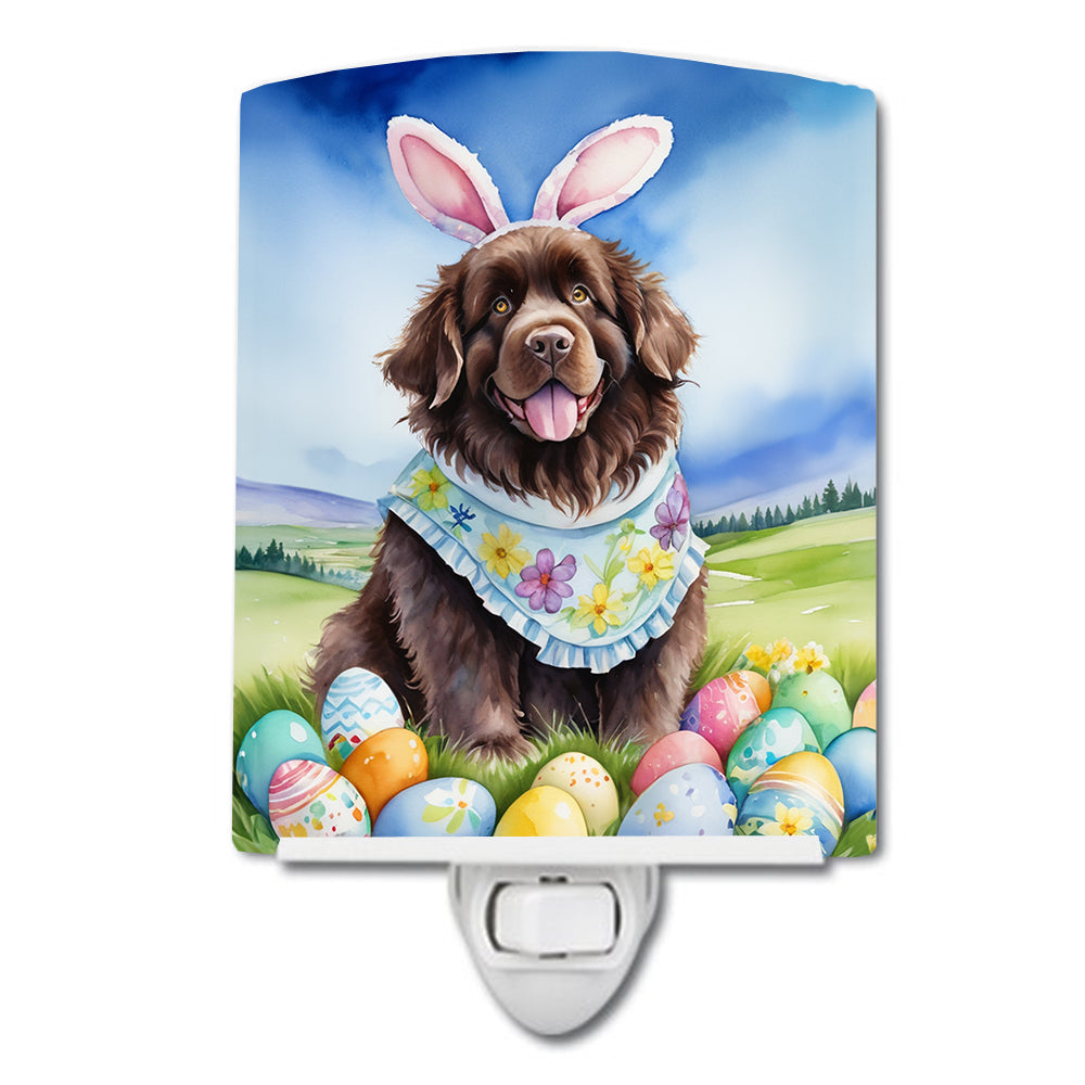6 x 4 in. foundland Easter Egg Hunt Ceramic Night Light