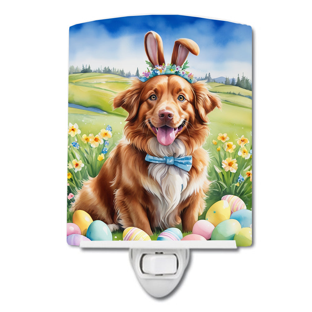 6 x 4 in. Nova Scotia Duck Tolling Retriever Easter Egg Hunt Ceramic Night Light