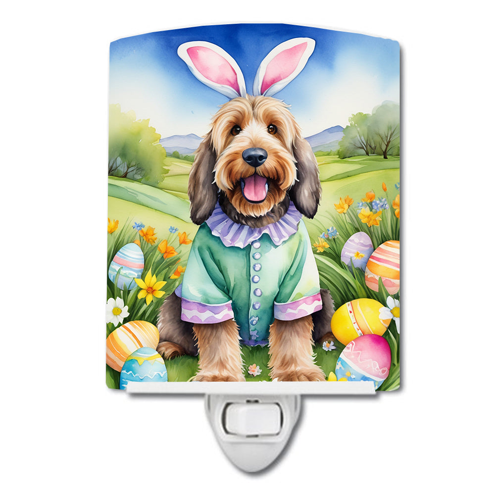 DAC5128CNL 6 x 4 in. Otterhound Easter Egg Hunt Ceramic Night Light