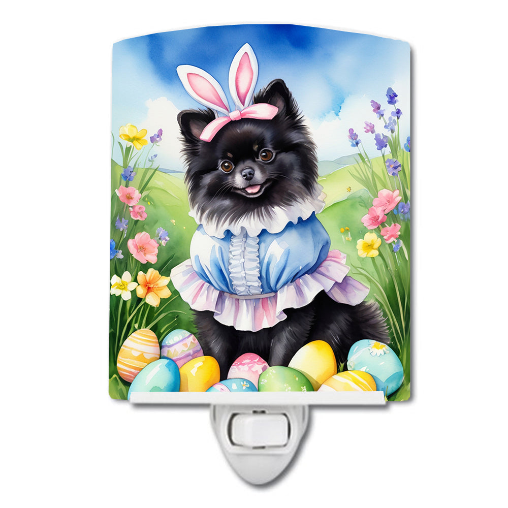 6 x 4 in. Pomeranian Easter Egg Hunt Ceramic Night Light