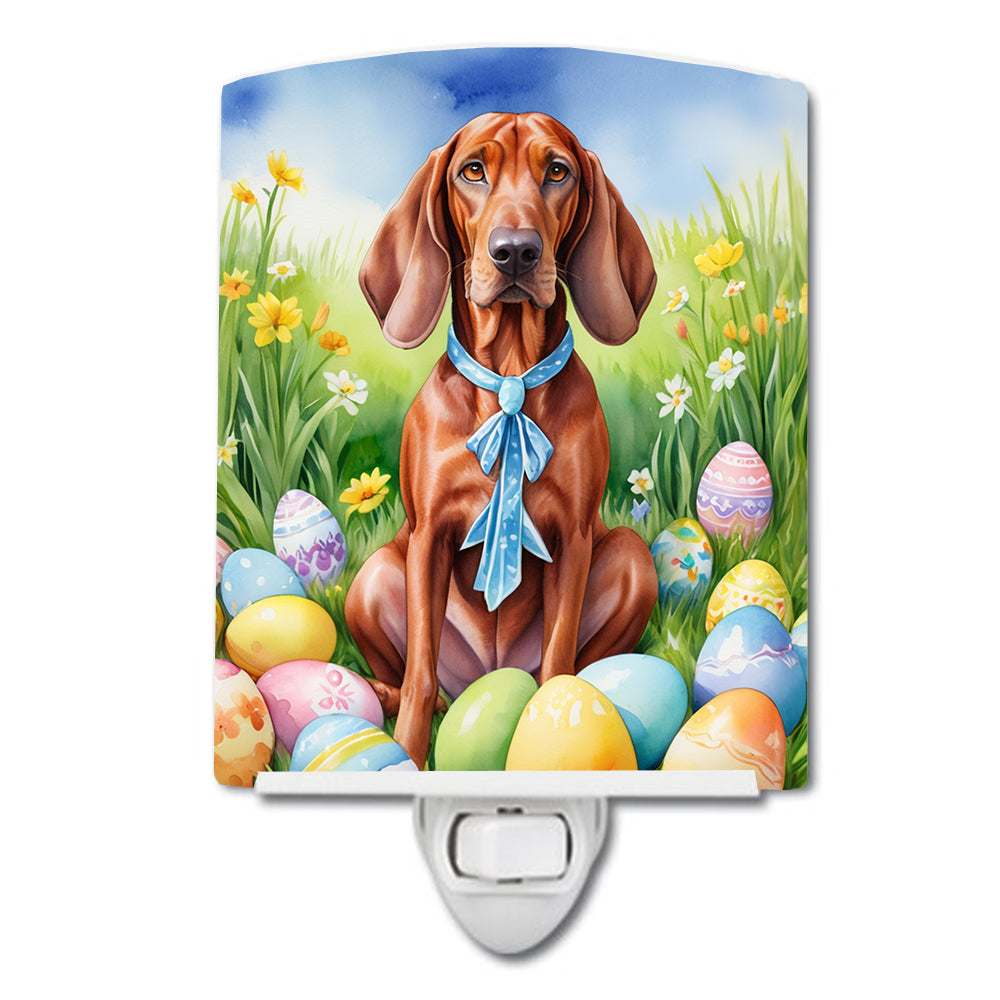 DAC5158CNL 6 x 4 in. Redbone Coonhound Easter Egg Hunt Ceramic Night Light