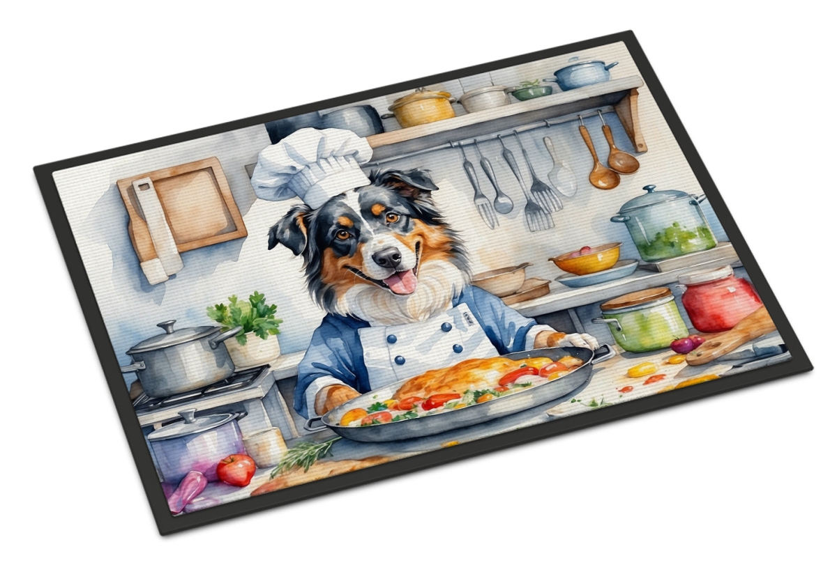 DAC6193JMAT 24 x 36 in. Australian Shepherd The Chef Doormat