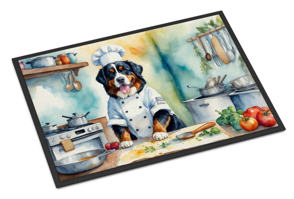 DAC6207JMAT 24 x 36 in. Bernese Mountain Dog The Chef Doormat