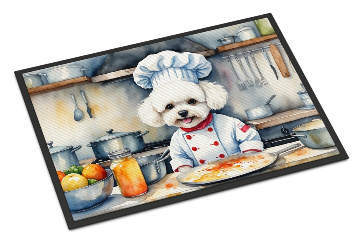 24 x 36 in. Bichon Frise The Chef Doormat