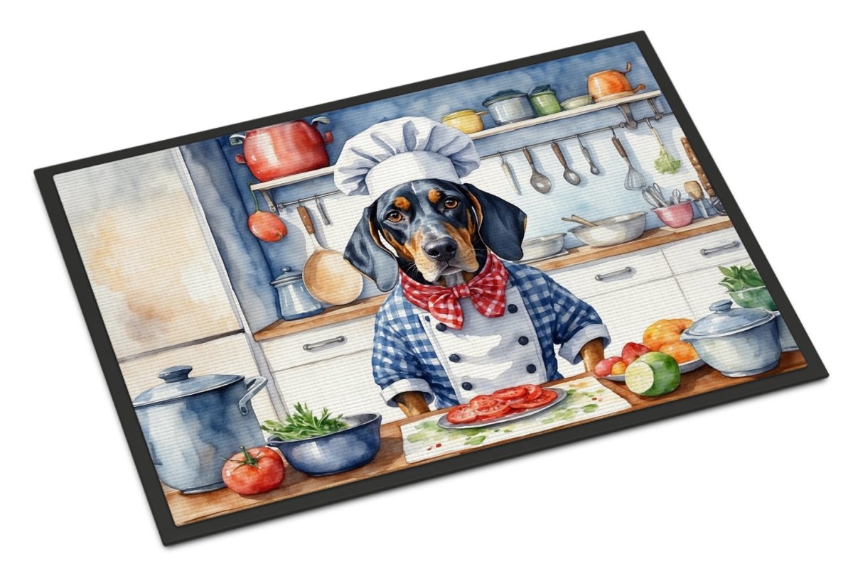 DAC6211JMAT 24 x 36 in. Bluetick Coonhound The Chef Doormat