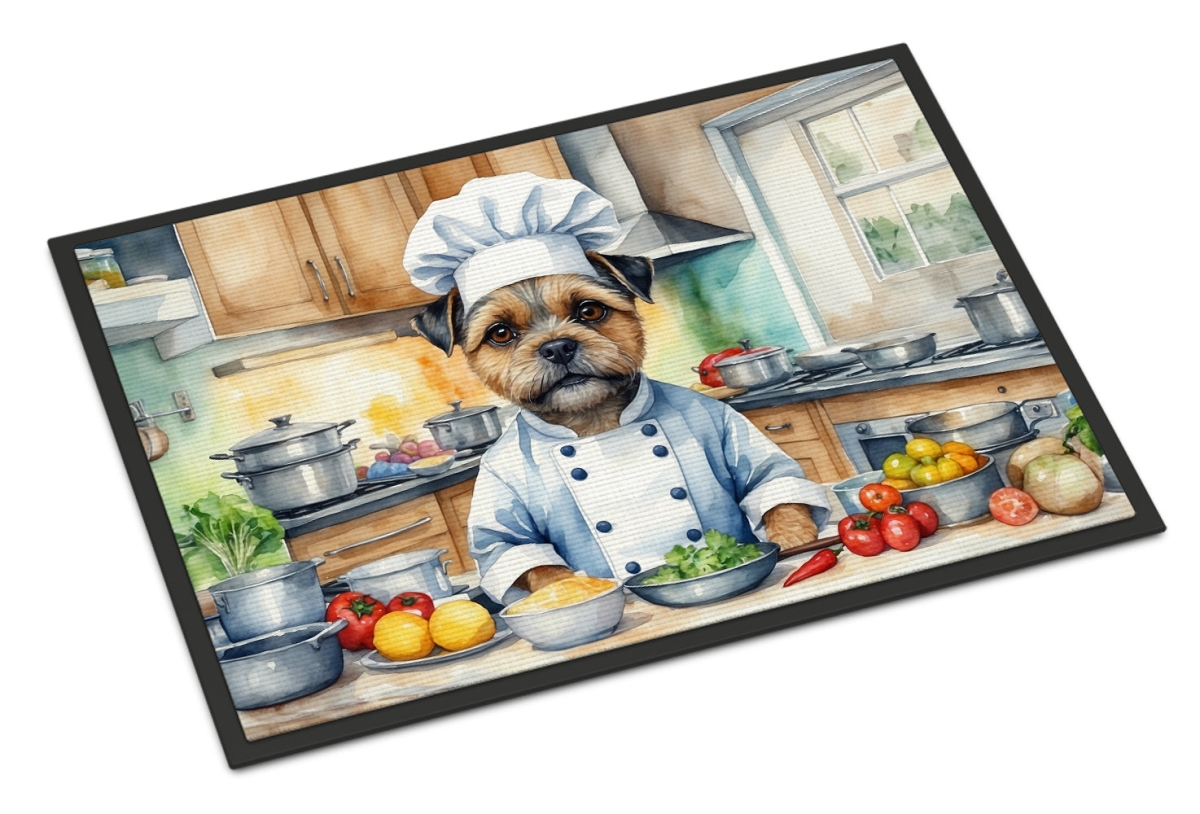 24 x 36 in. Border Terrier The Chef Doormat