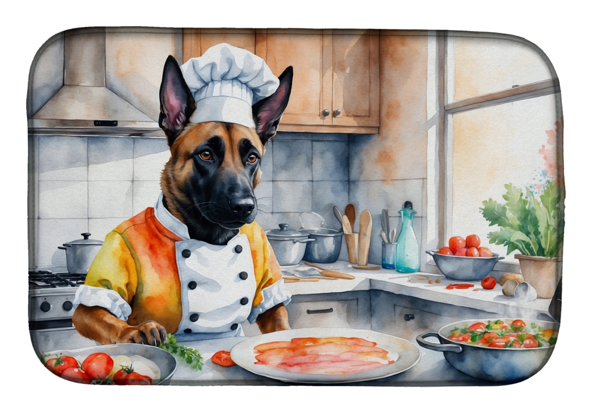 Picture of Carolines Treasures DAC6200DDM 21 x 14 in. Belgian Malinois The Chef Dish Drying Mat