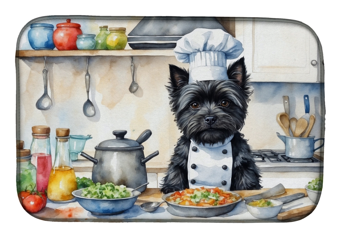 Picture of Carolines Treasures DAC6225DDM 21 x 14 in. Cairn Terrier The Chef Dish Drying Mat