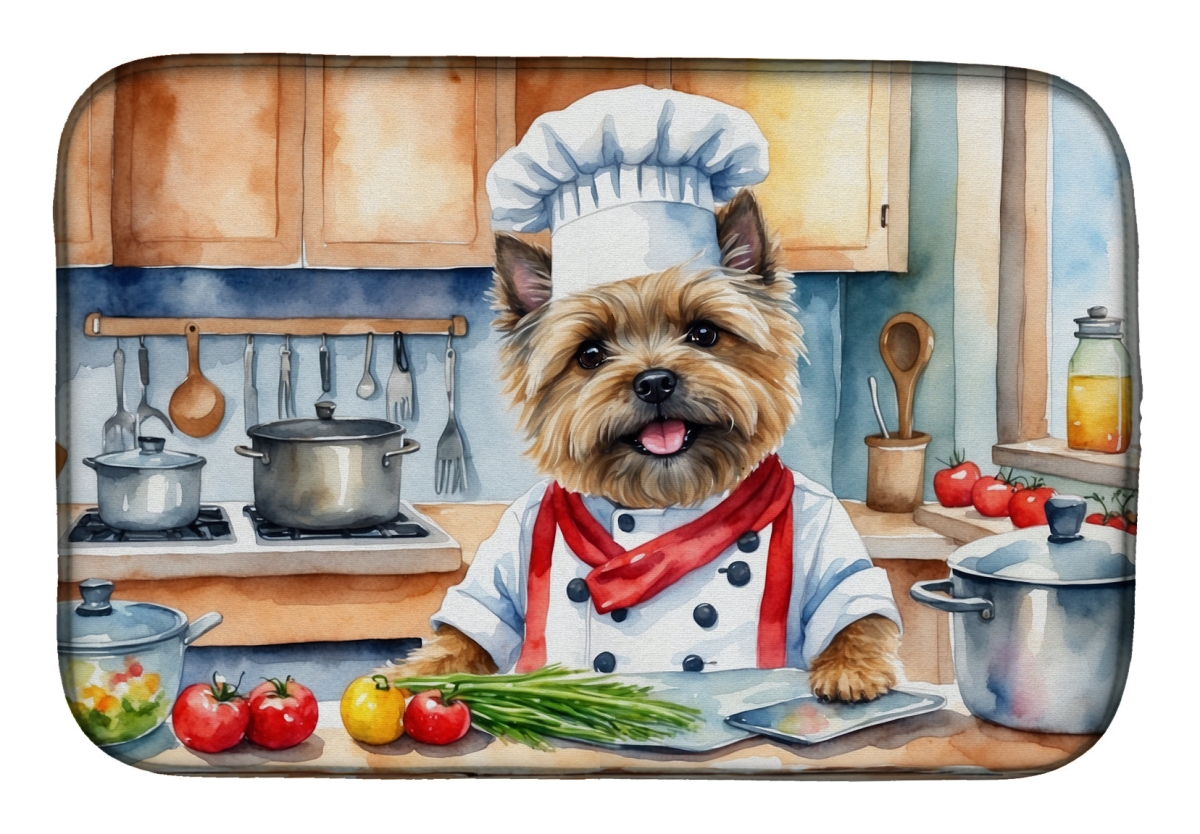 Picture of Carolines Treasures DAC6226DDM 21 x 14 in. Cairn Terrier The Chef Dish Drying Mat