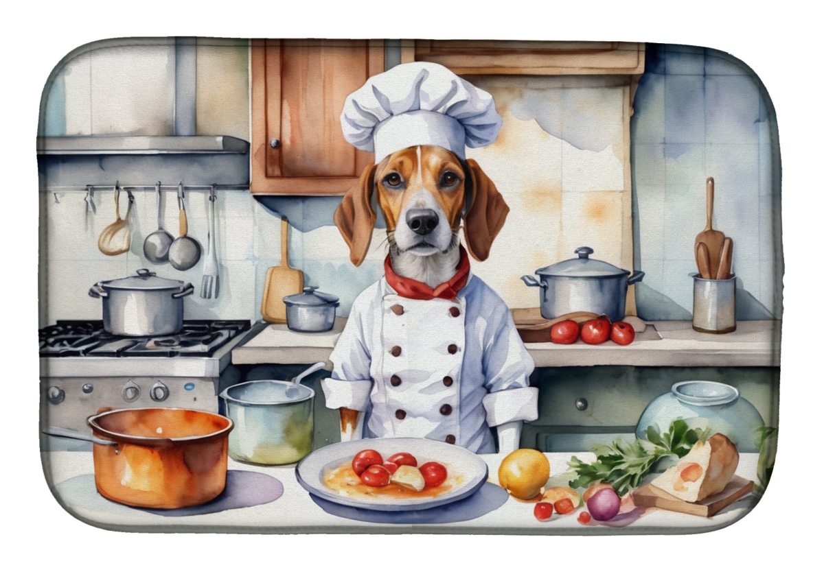 Picture of Carolines Treasures DAC6245DDM 21 x 14 in. English Foxhound The Chef Dish Drying Mat