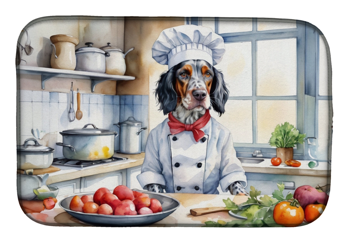 Picture of Carolines Treasures DAC6246DDM 21 x 14 in. English Setter The Chef Dish Drying Mat