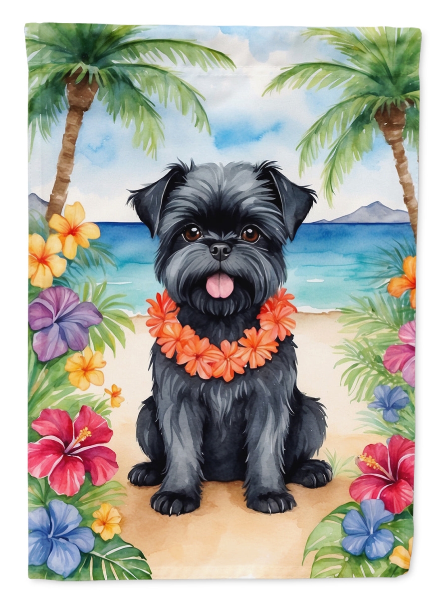 DAC6345CHF 40 x 28 in. Affenpinscher Luau House Flag