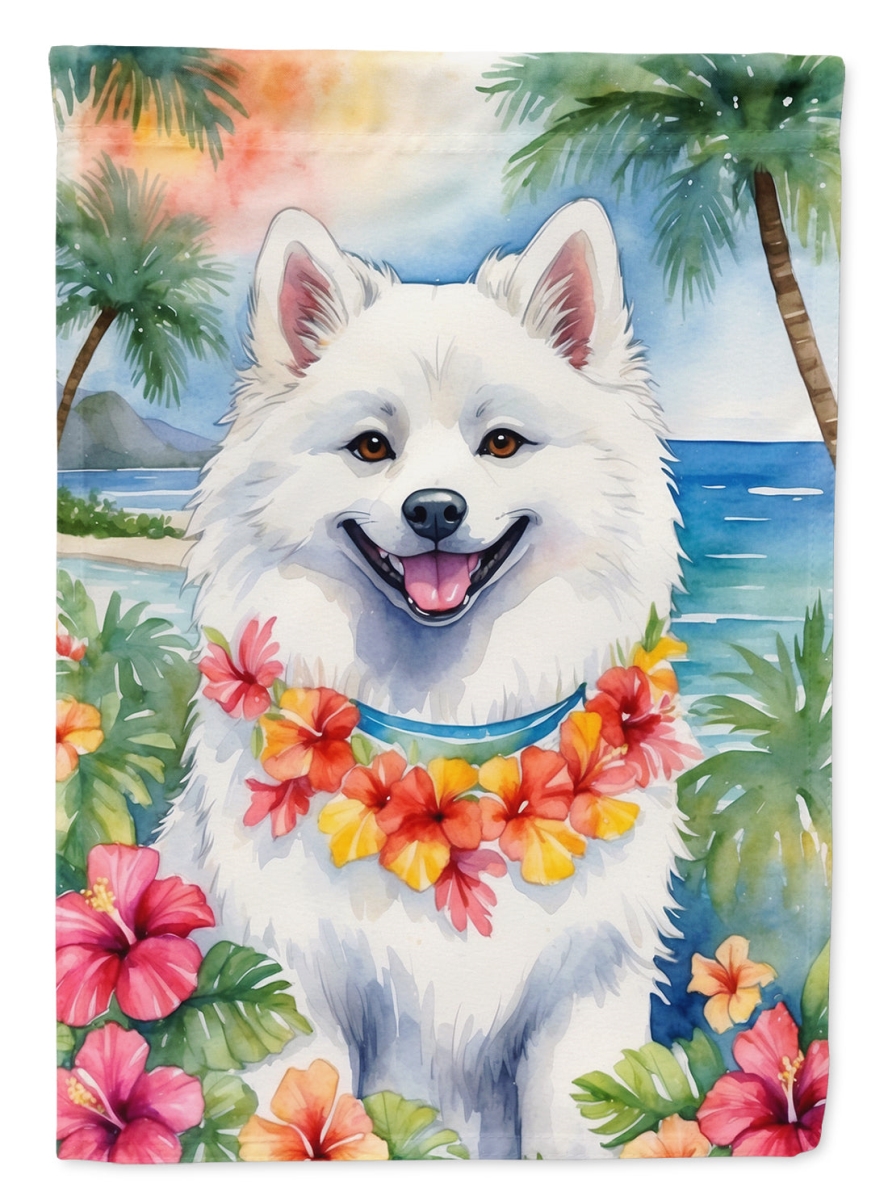 DAC6352CHF 40 x 28 in. American Eskimo Luau House Flag