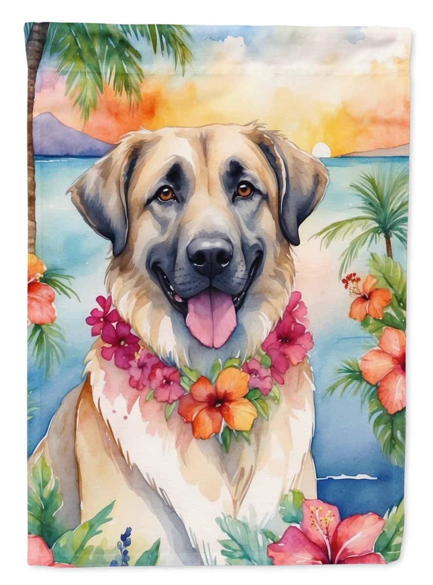 DAC6356CHF 40 x 28 in. Anatolian Shepherd Luau House Flag