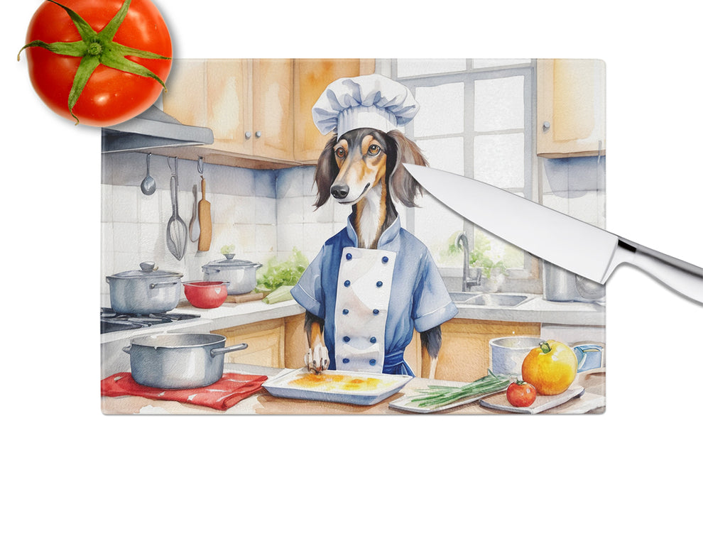 DAC6318LCB 15 x 12 in. Saluki The Chef Glass Cutting Board