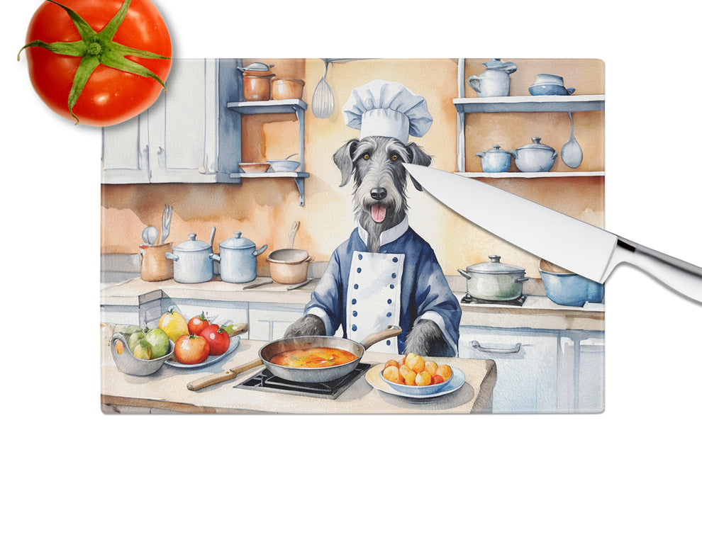 DAC6322LCB 15 x 12 in. Scottish Deerhound The Chef Glass Cutting Board