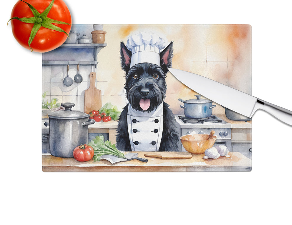 DAC6323LCB 15 x 12 in. Scottish Terrier The Chef Glass Cutting Board