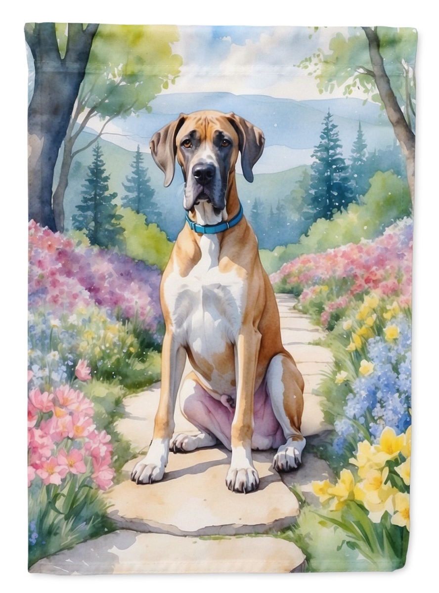 DAC6641GF 15.5 x 11.25 in. Great Dane Spring Path Garden Flag