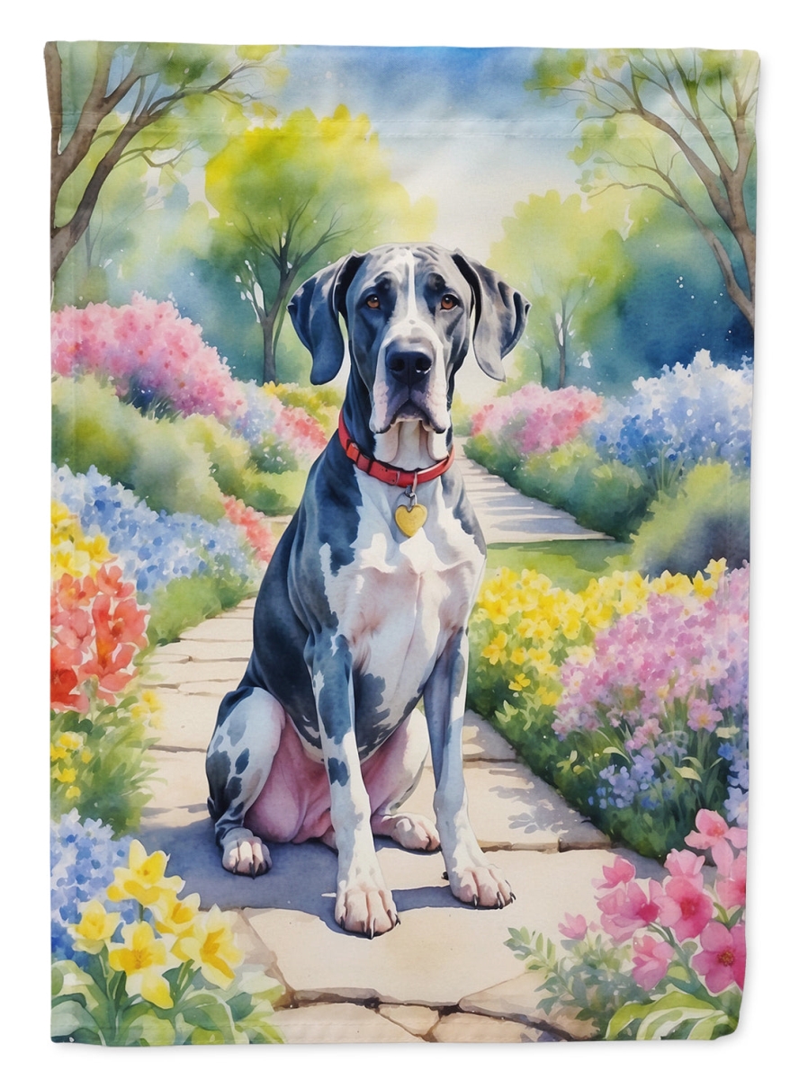 DAC6643GF 15.5 x 11.25 in. Great Dane Spring Path Garden Flag