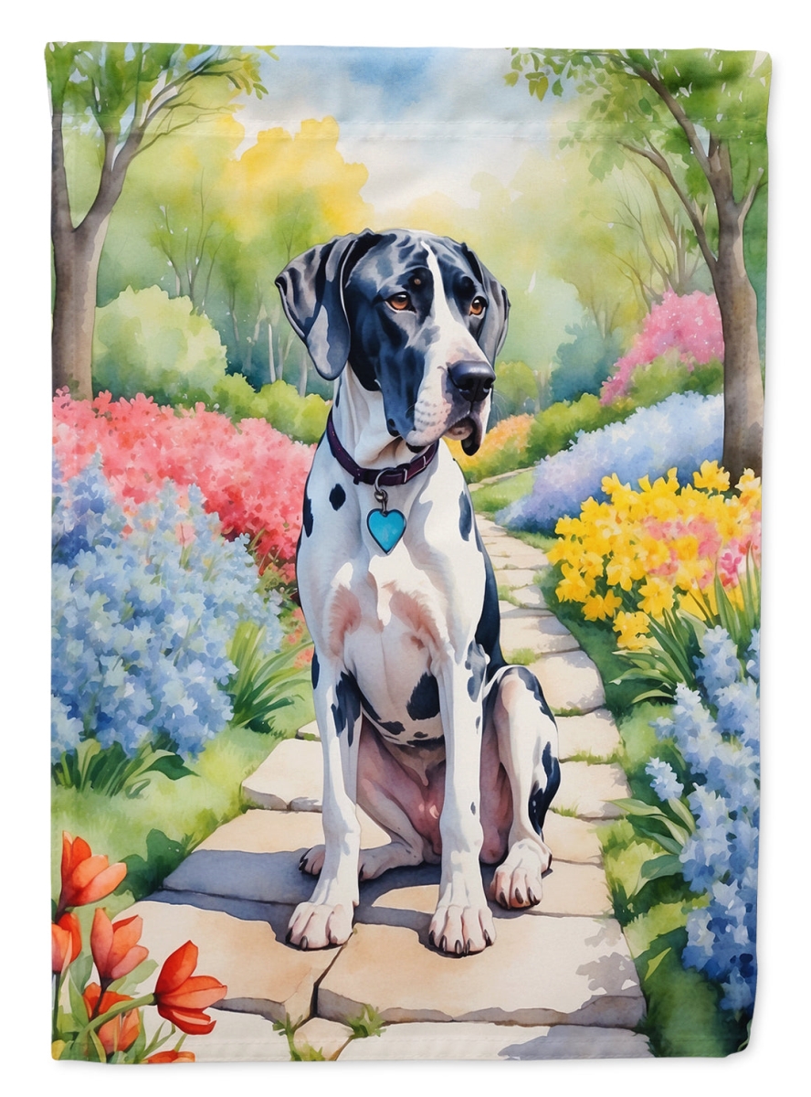 DAC6644GF 15.5 x 11.25 in. Great Dane Spring Path Garden Flag
