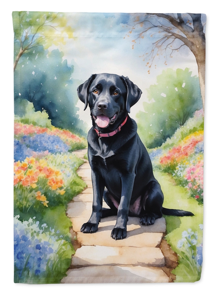 DAC6662GF 15.5 x 11.25 in. Labrador Retriever Spring Path Garden Flag