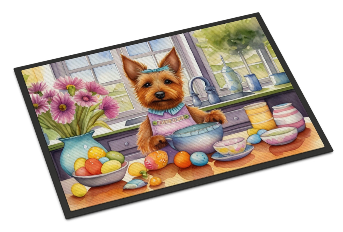 DAC6751JMAT 24 x 36 in. Decorating Easter Australian Terrier Doormat