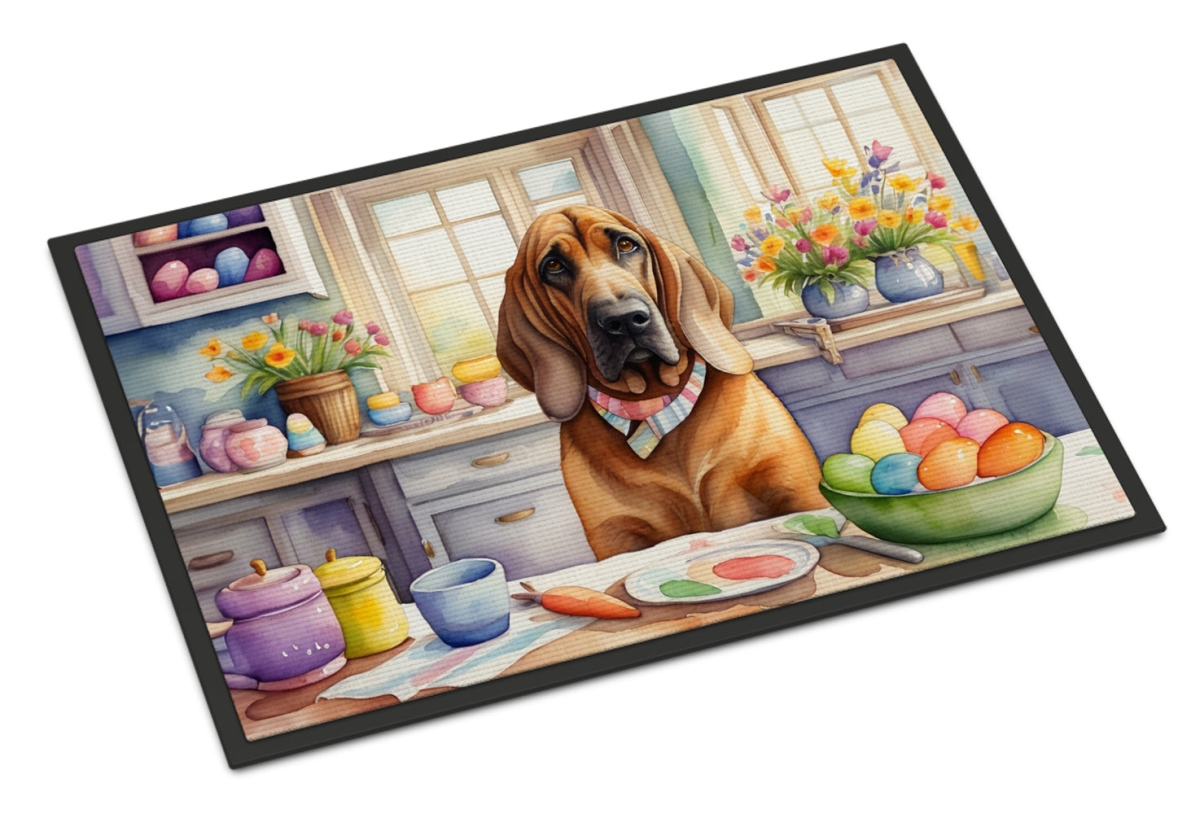 DAC6765JMAT 24 x 36 in. Decorating Easter Bloodhound Doormat