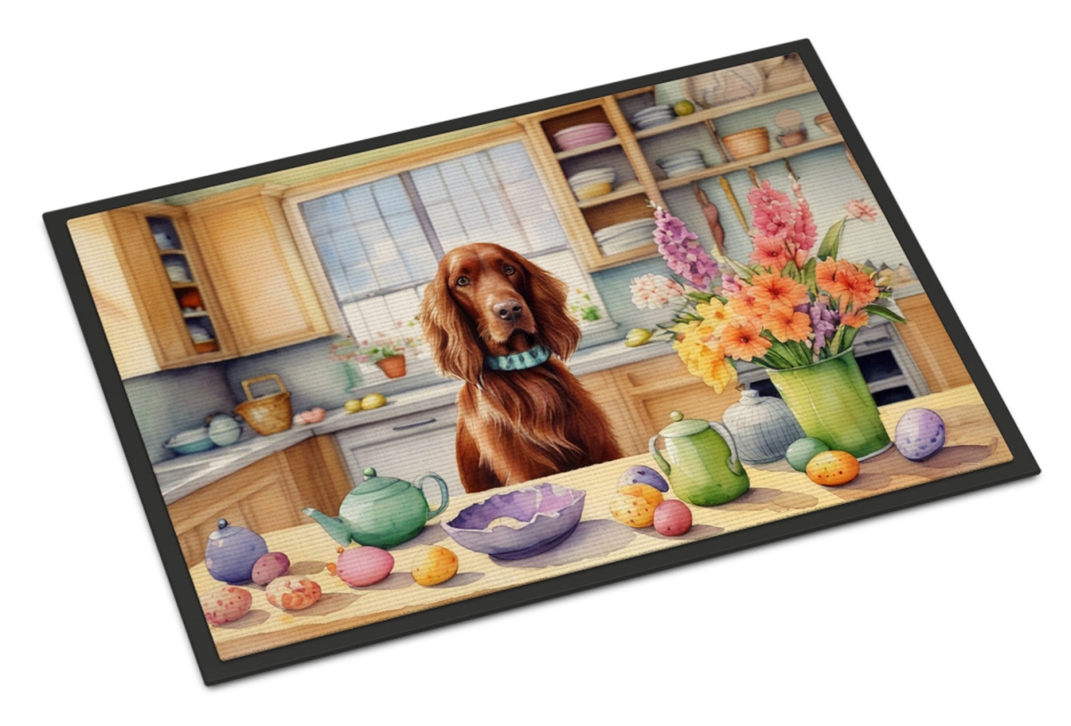 DAC6833MAT 18 x 27 in. Decorating Easter Irish Setter Doormat